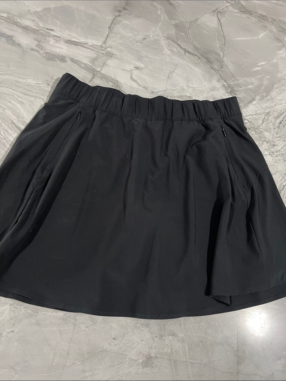 Talbots Black Elastic Waist Skort